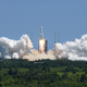 The Long March-5B Y3 rocket, which carries the Wentian lab module to China's under-construction space station in orbit, blasts off at the Wenchang Spacecraft Launch Site in south China's Hainan province Sunday, July 24, 2022.